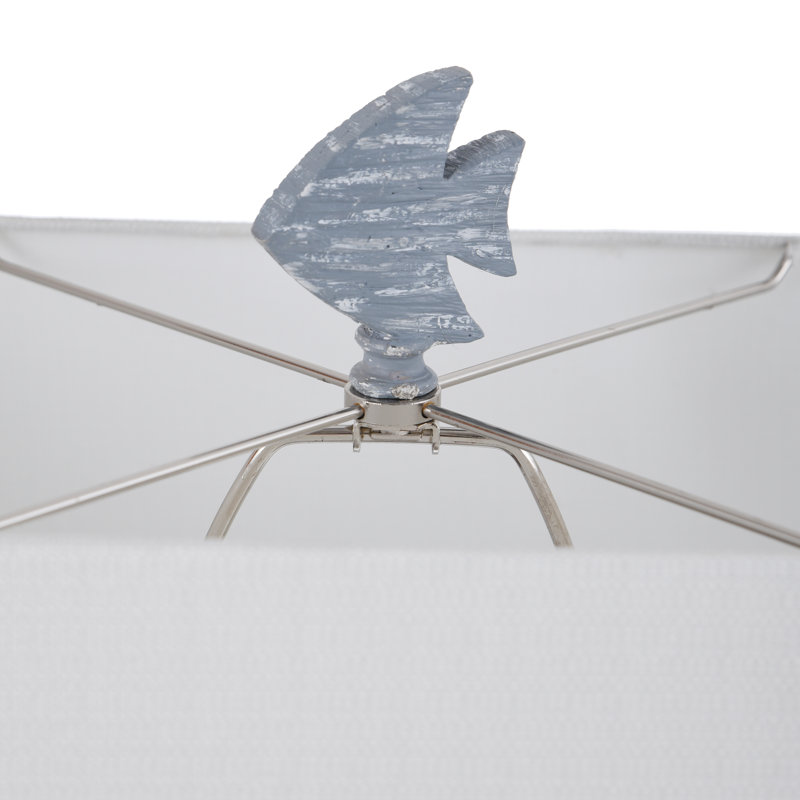 Lampe de table 33 po bleu / brun / gris Oden