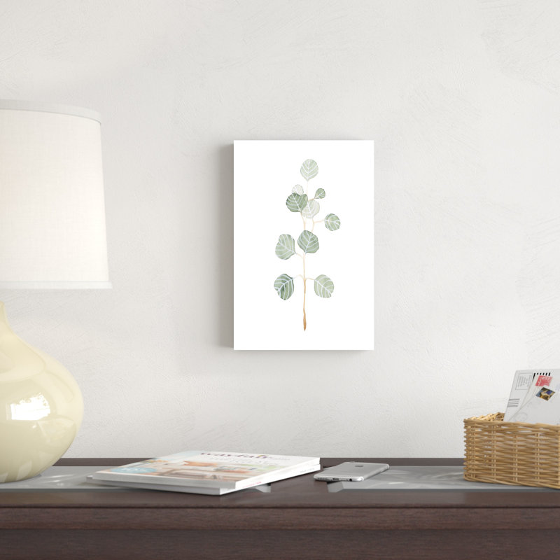 Douce branche d'eucalyptus II, H 12 po x l 8 po x P 1,25 po
