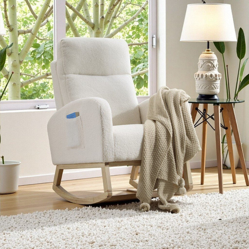 Fauteuil berçant et balancelle Nursery & Relaxation, Blanc