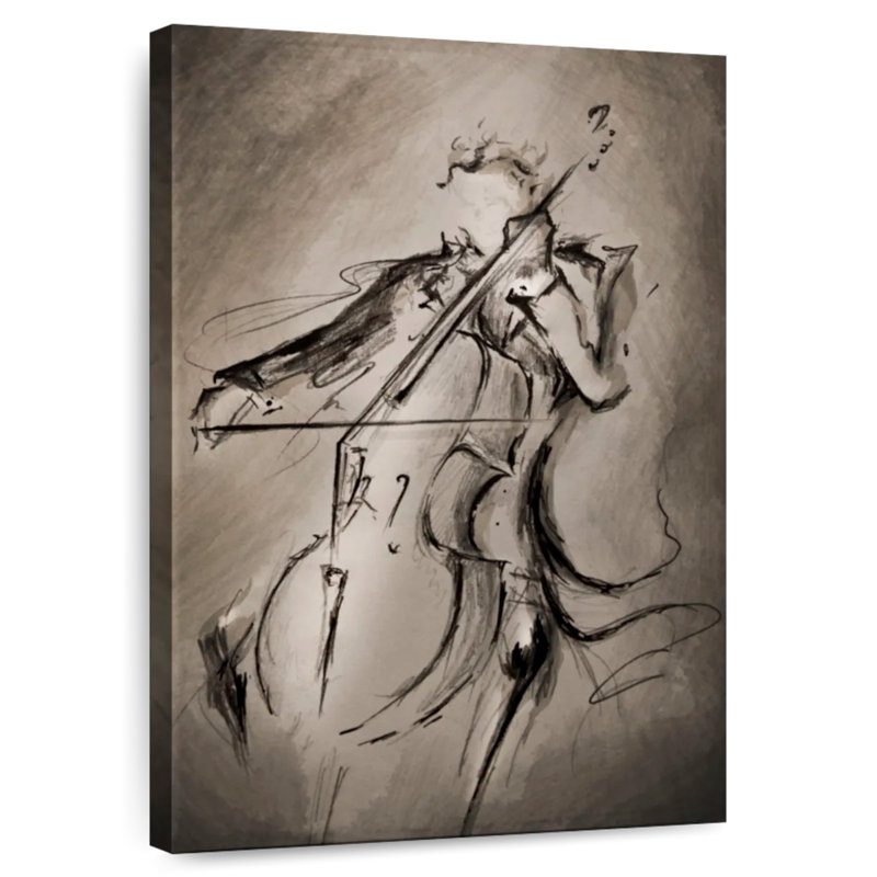 The Cellist Abstract