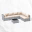 Cawanna 7 Piece Outdoor Rattan Seating Group with Cushions-1082271948-1086494707