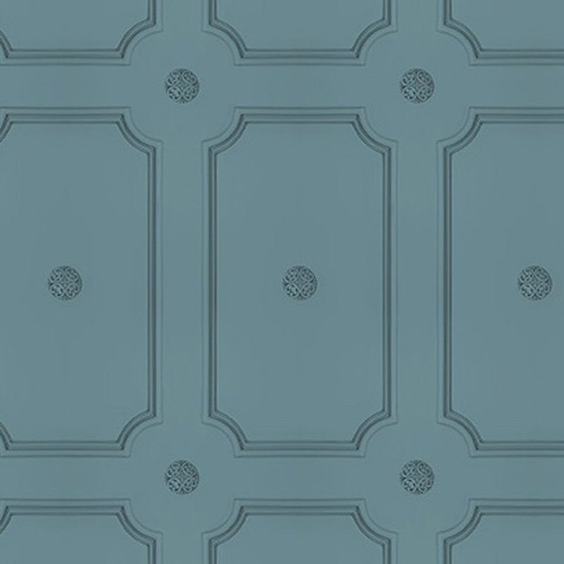 Garnes 10m x 52cm Textured Matte Wallpaper Roll, Slate Blue