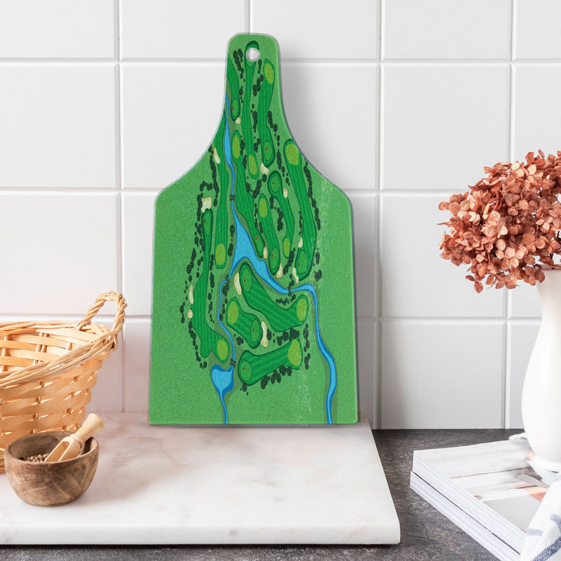 Planche à découper en verre trempé Ambesonne Golf