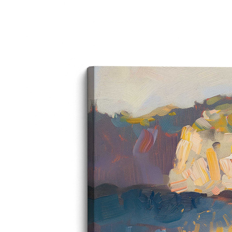 «Nocturne Sunset Soiree v2», grande impression sur toile, H 48 po x l 48 po