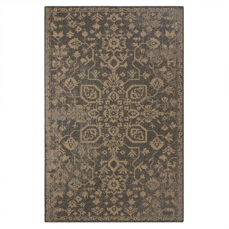 Tapis d'extérieur à tissage extérieur Heritage Medallion