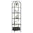 Adrianne 72.2'' H x 15.7'' W Steel Etagere Bookcase-209671252