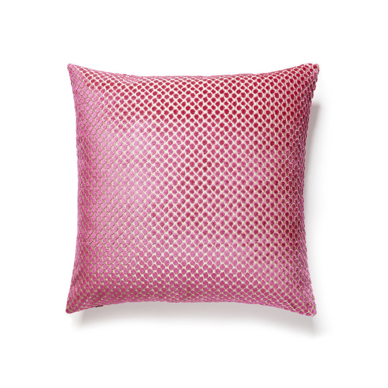 Modern Nature Square Pillow Cover & Insert, Framboise