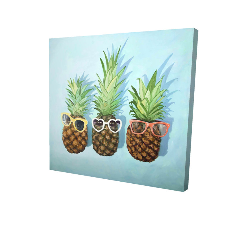 Été ananas - Toile de gastronomie exotique pour la décoration intérieure