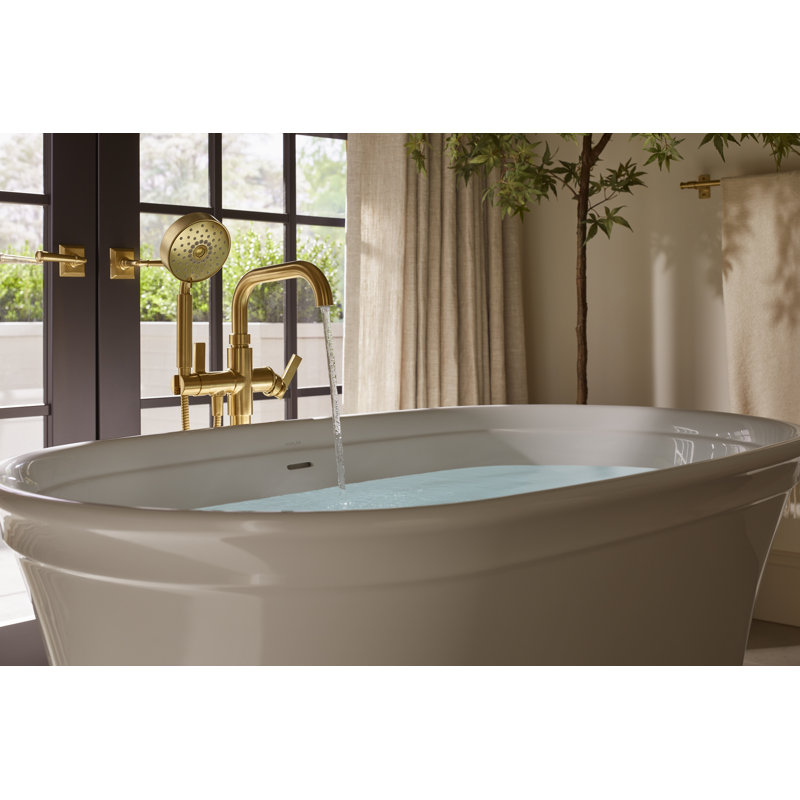 Garniture de robinet de bain avec douchette Castia by Studio McGee, Laiton moderne