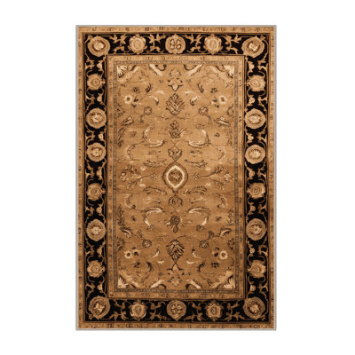 Machine Washable French Brown Area Rug
