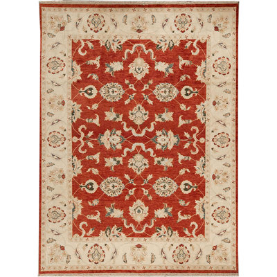 Tapis rouge noué à la main de haute qualité