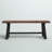 Adam 48" W Solid Wood Bench with Sawhorse Legs