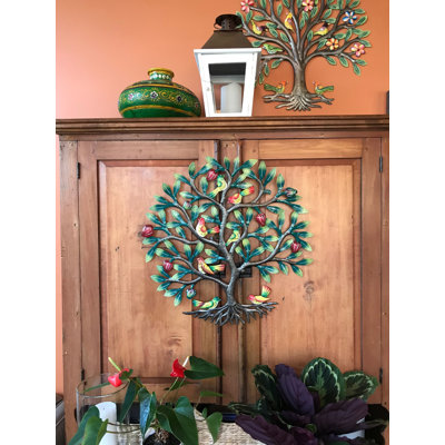 Décoration murale arbre de fruit peint