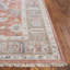 Tapis oriental en laine / coton noué à la main Oushak - orange / beige-93574276
