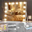 1 miroir de plancher carré en métal
