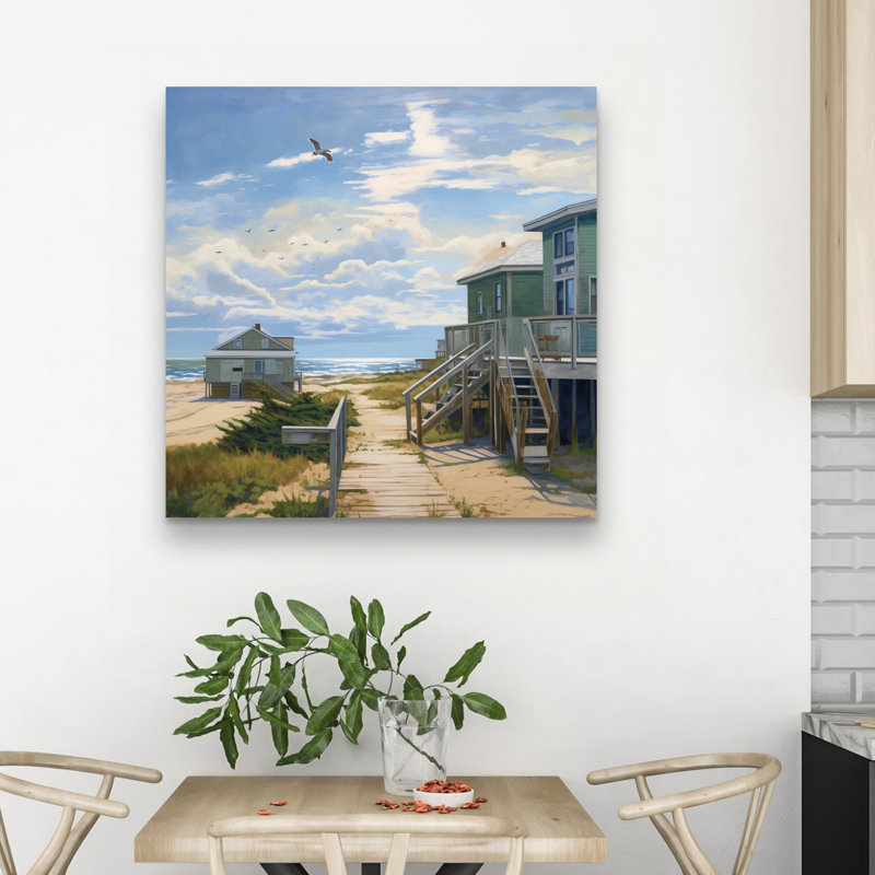 Peaceful house - 32"x32" art on canvas