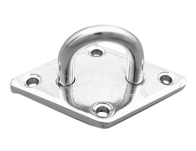 Voile de forme carrée galvanisée Padeye
