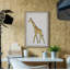 «Cassie Walking Giraffe», reproduction encadrée-747657784
