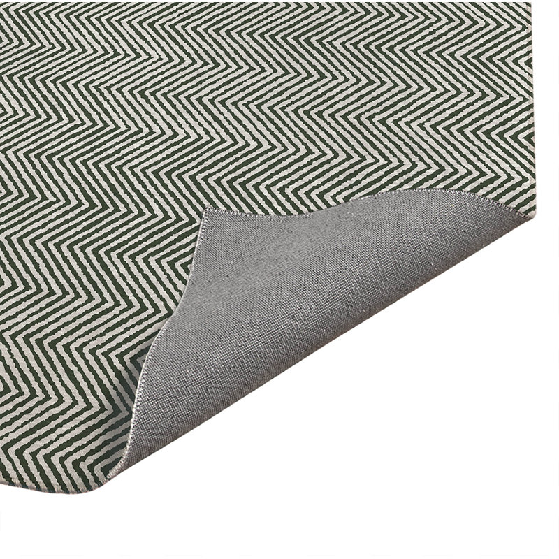 Chevron Groove Lightweight Non-Slip Kitchen Mat, Chimichurri, Rectangle 2' x 3'