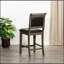 Tabouret de comptoir 24 po, siège en cuir vieilli-24173632-24173638