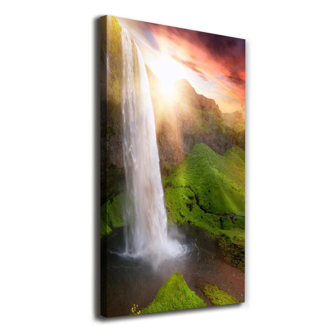 Wasserfall - Wrapped Canvas Kunstdruck