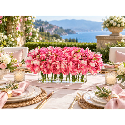 Peony Arrangement in Vase