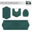 Ensemble de tapis de bain Waterford 4 pièces 100 % coton avec housse de protection et envers en latex pulvérisé-1539702497