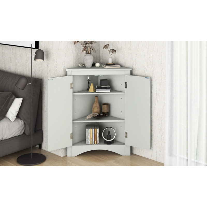 Étagère de salle de bain moderne et grise moderne, Grey
