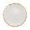 Assiette plate en verre baroque