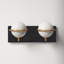 Bertram 2 Light Frosted Dimmable Vanity Light