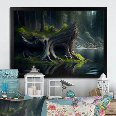 " Holmsten Old Majestic Tree Trunk In By The Lake I "