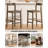 Solid Wood Counter Stool With Footrest-600126476-600155709