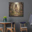  «German Shepherd Yoga Tree Pose» par Rich Monet, art mural en métal, 36 po x 36 po-1147499368