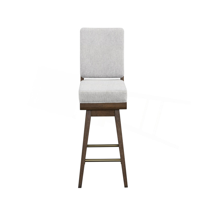 Swivel  Counter Stool - Avenger Pumise (Set Of 2), Light Brown