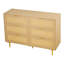 Commode 6 tiroirs en rotin