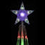 Arbre de Noël artificiel avec 300 lumières DEL multicolores,-534717626