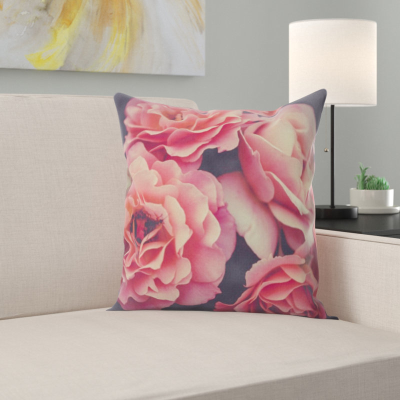 Coussin décoratif fleuri