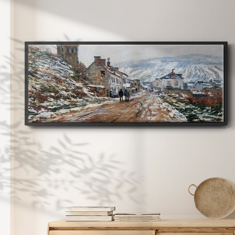 «The Road in Vetheuil in Winter, 1879», toile encadrée
