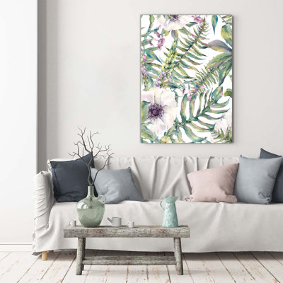 Tropical Leaves - Wrapped Canvas Print
