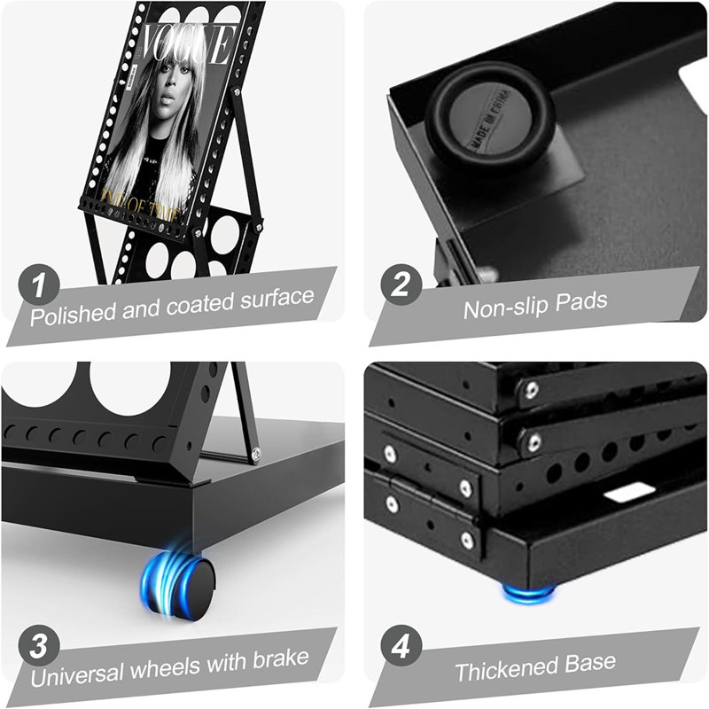 Porte-revues, porte-revues pliable