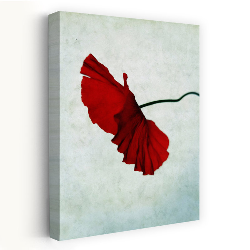 Art contemporain, art moderne de rêve, coquelicot moderne, fleur de nature, H 36 po x l 24 po