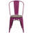 Kewaunee Metal Stackable Chair with Wood Seat-1976427548