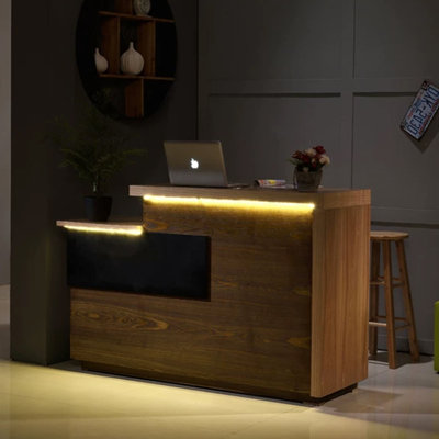 Bureau de réception contemporain en bois manufacturé Contemporary