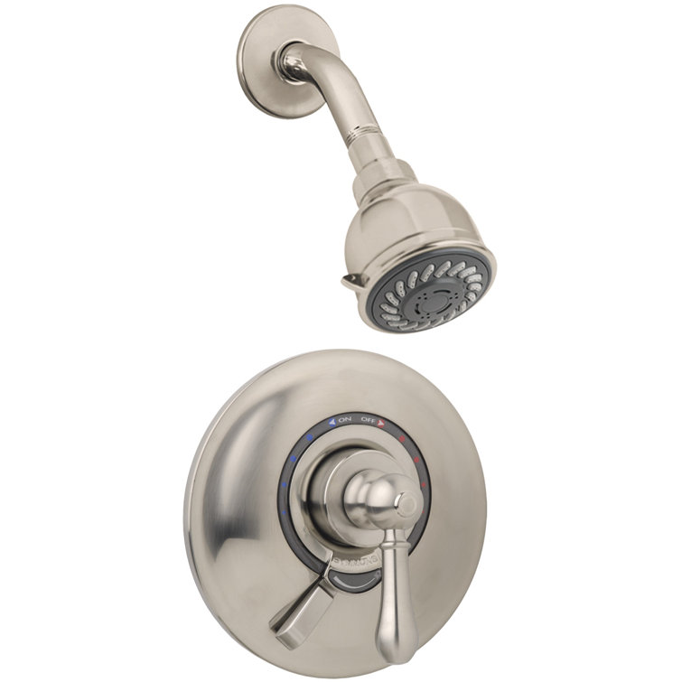 Allura Single Handle Dual Spray Shower with VersaFlex Integral Volume Control (Valve Included)