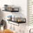 2 Piece Metal Floating Shelf with Towel Bar-1408489833