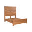 Structure de lit brun en bois massif