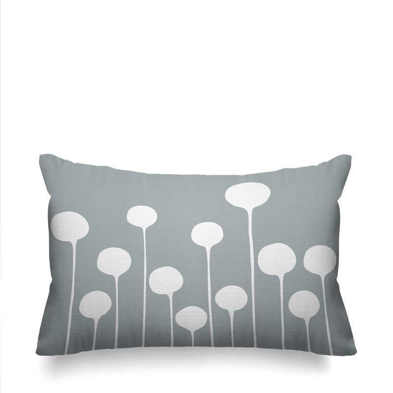 Housse et insert de coussin rectangulaire extérieur Courtland, Gris