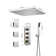 AquaRhapsody 3 Functions Thermostatic Shower System with 3 Body Jets and Rough-in Valve