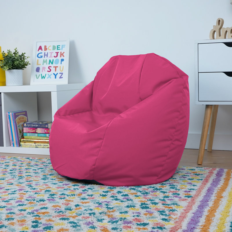 Polyester Outdoor Friendly Refillable Classic Bean Bag, Pink