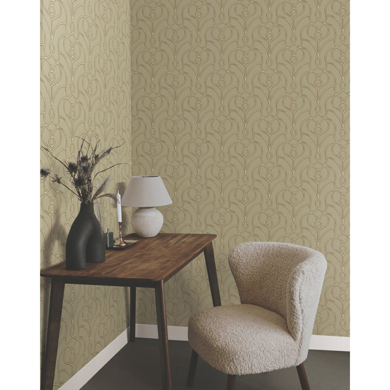 Papier peint Divine Trellis, Taupe